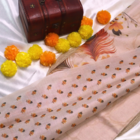 Tissue Saree - Krishna Digital Print Large