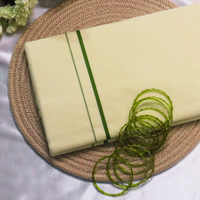 Set Saree - Puliyarakara Light Green 1