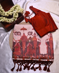 Set Saree Pooram Digital Print