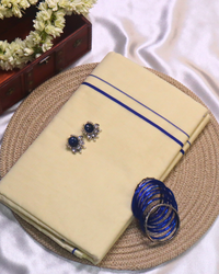 Set Saree - Puliyarakara Blue