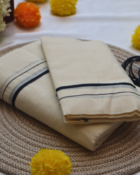 Set Mundu - Puliyaraka Black